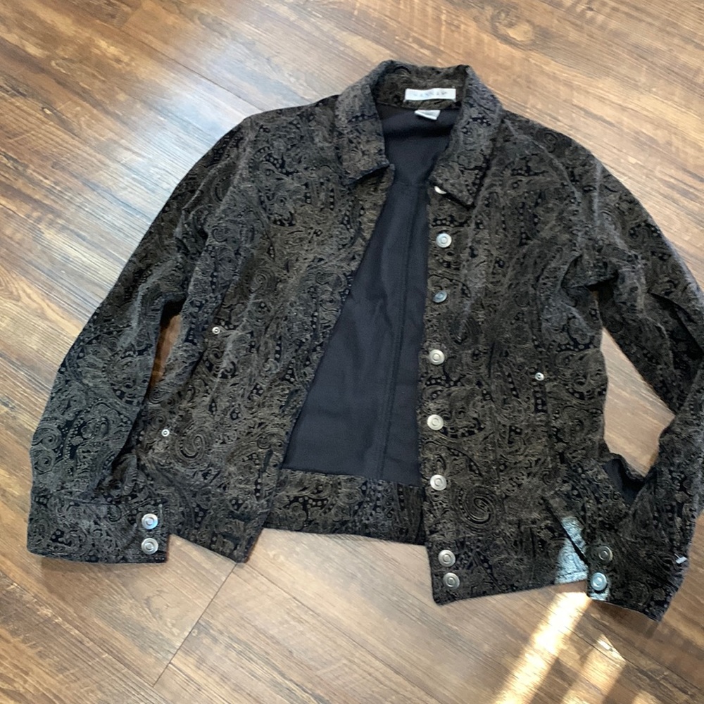 Vintage paisley cotton corduroy jacket